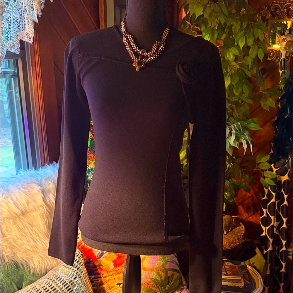 Elegant Black Women's Top